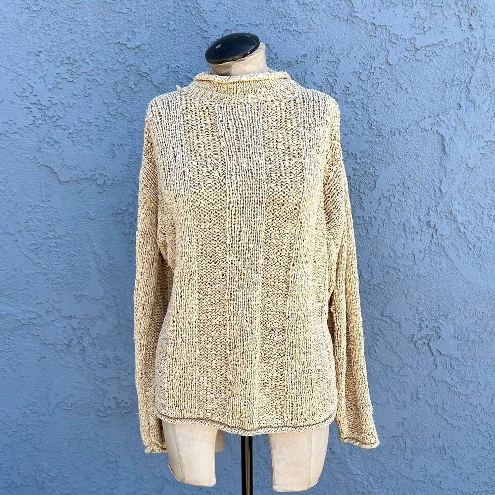 Vintage Woven Sweater Bohemian Avant garde